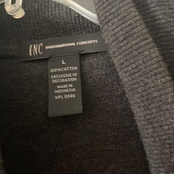 Inc international concepts Charcoal grey sweater with zipper - Picture 5 of 5